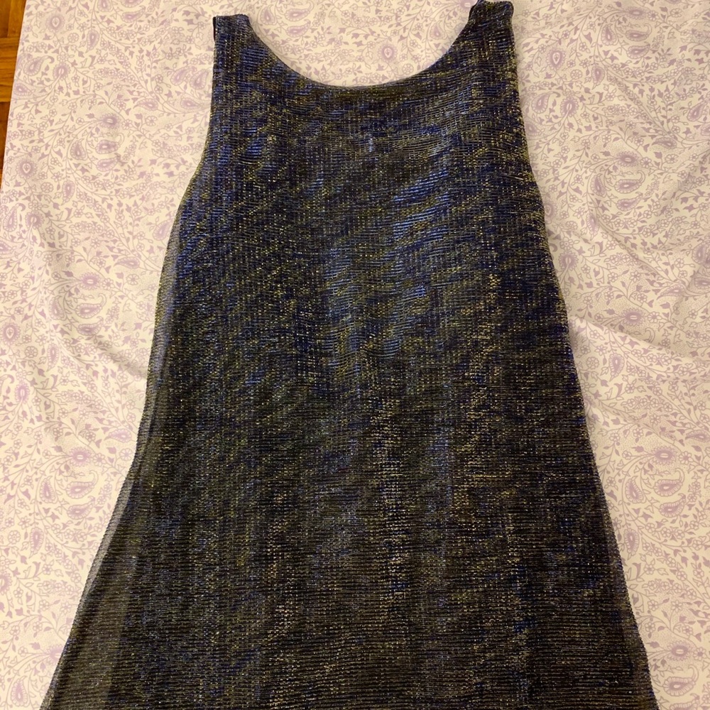 Lucy in the Sky open-back glitter mini dress